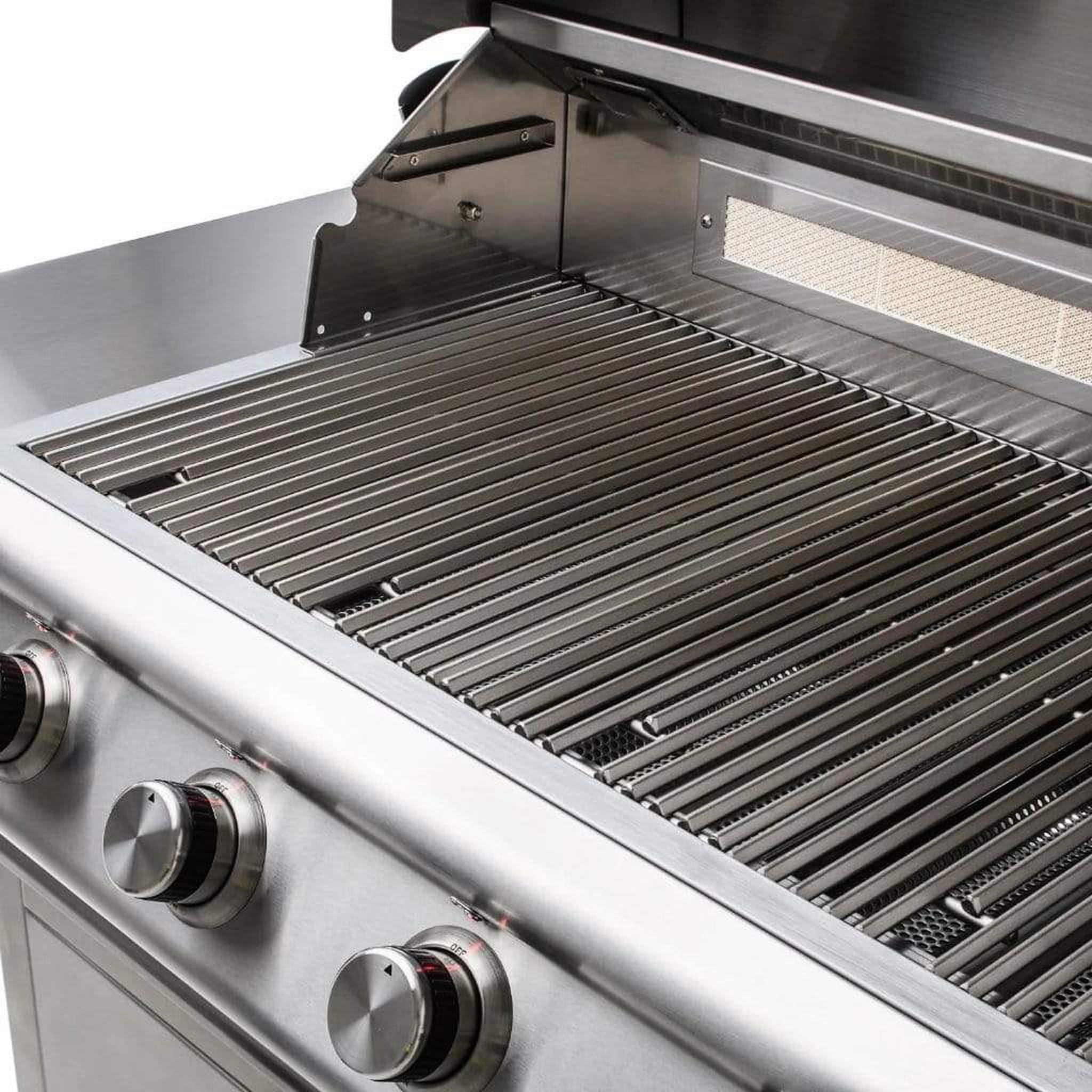 Blaze Premium LTE 32-Inch 4-Burner Marine-Grade Stainless Steel Freestanding Gas Grill with Rear Infrared Burner and Integrated Grill Lights