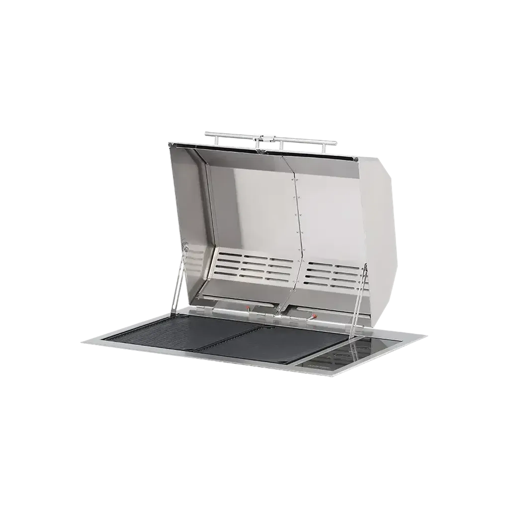 Kenyon Texan 30-Inch Built-In Electric Grill, 2-Burner Split-Lid with Precision Touch Control, 208V