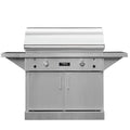 TEC Sterling 44-Inch Stainless Steel Natural Gas Infrared Patio Grill with Cabinet and Side Shelves