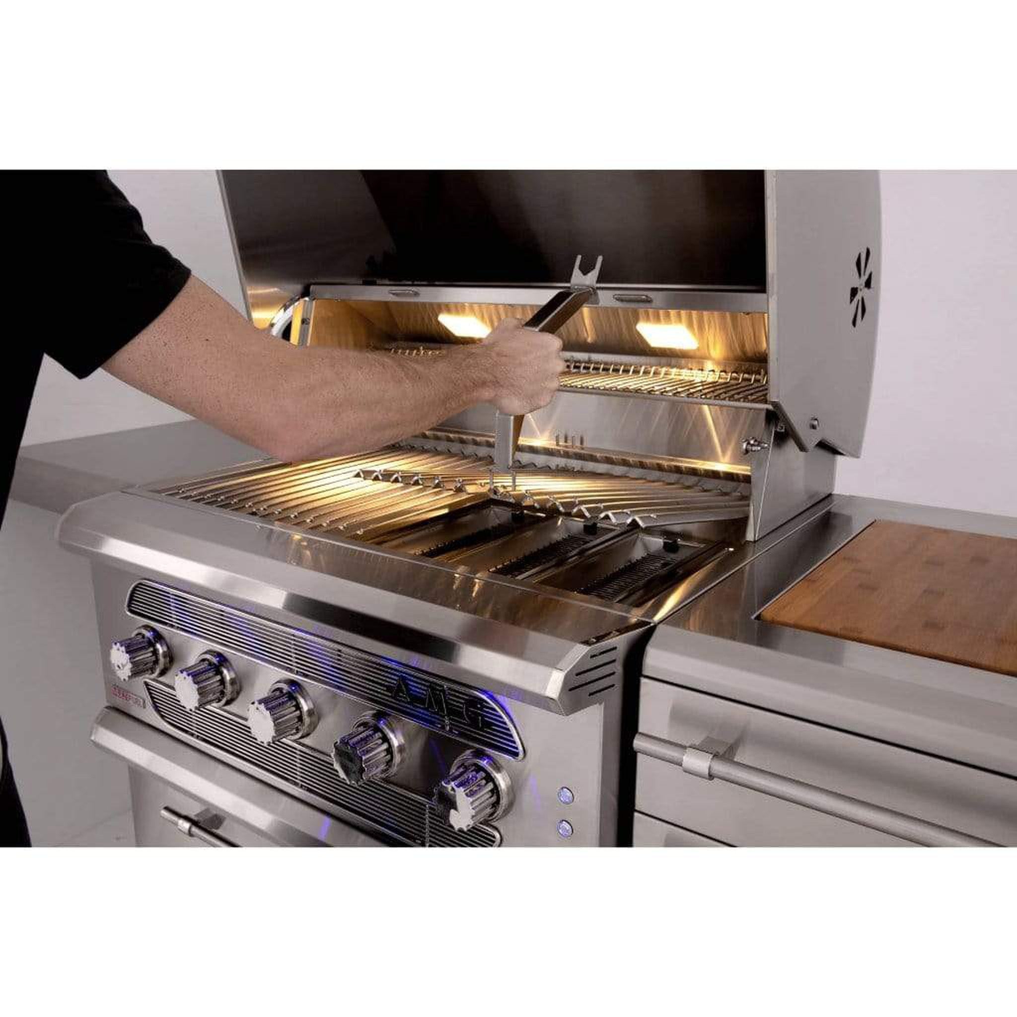 Summerset Muscle Series 54-Inch Built-In Hybrid Gas and Charcoal Grill - American Made