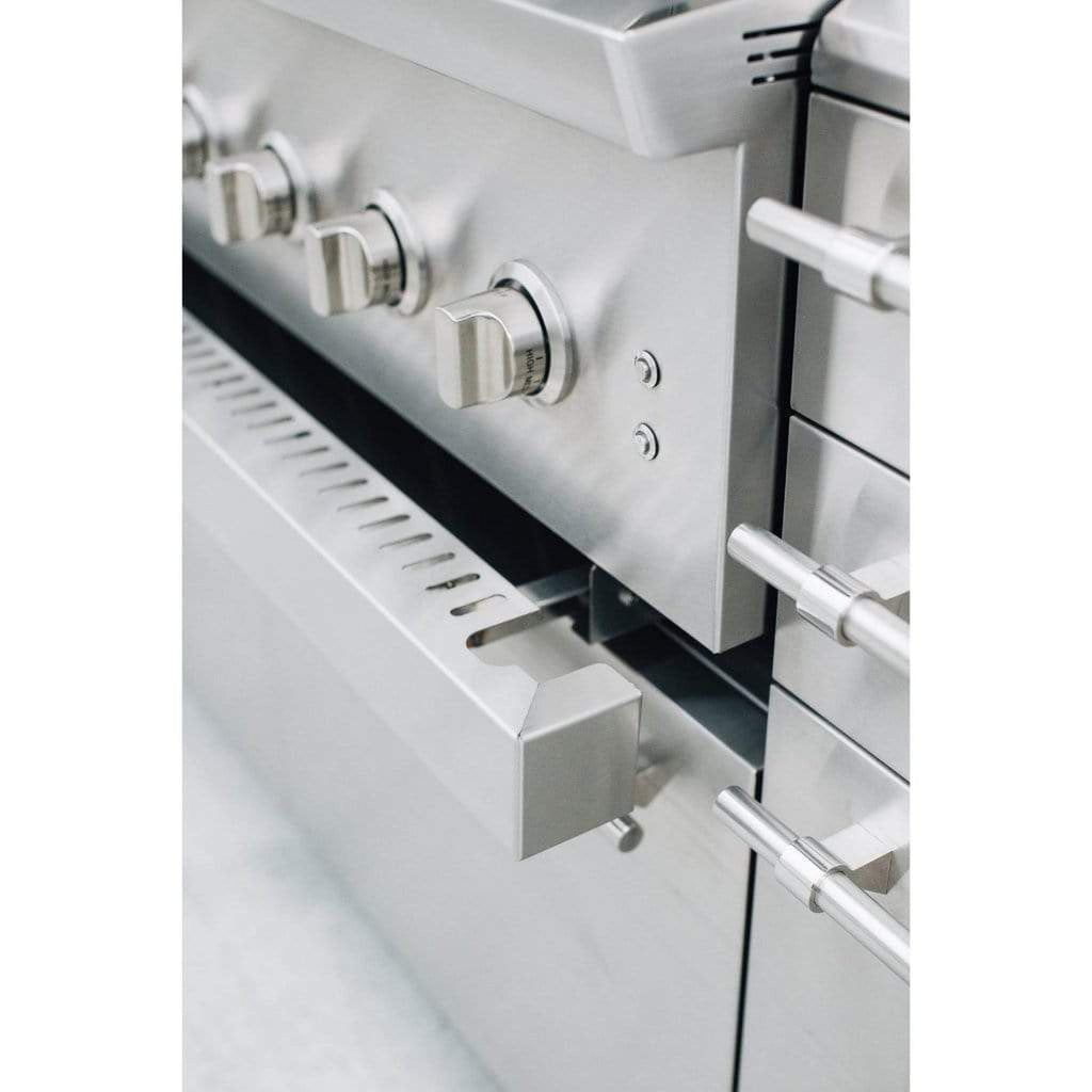 Summerset Encore Series 36-Inch 5-Burner American Made Freestanding Hybrid Gas and Charcoal Grill