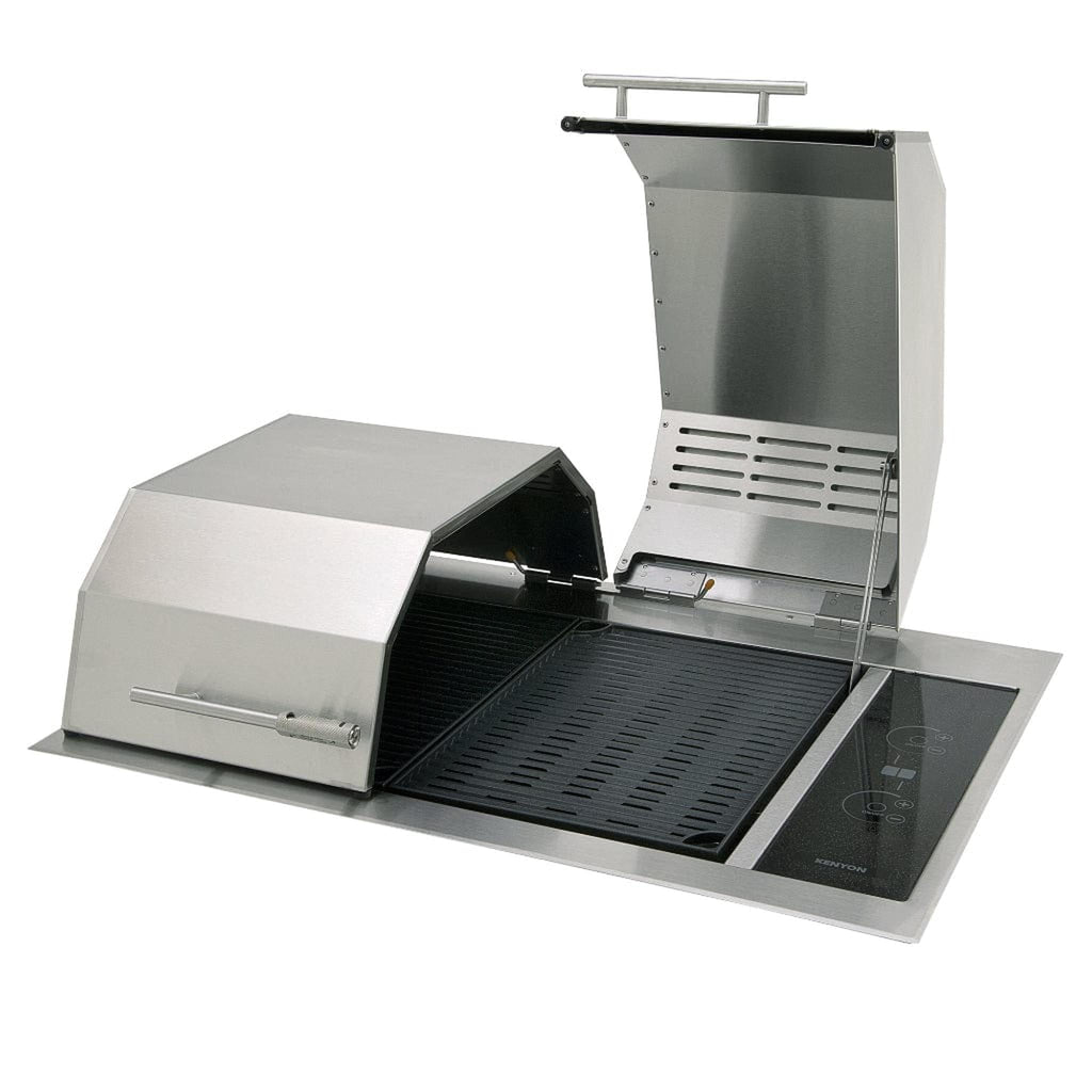 Kenyon Texan 30-Inch Built-In Electric Grill, 2-Burner Split-Lid with Precision Touch Control, 208V