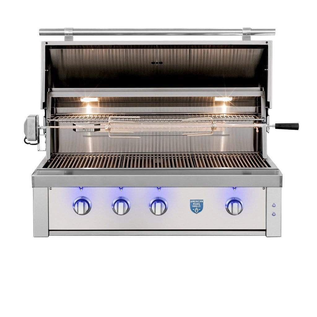 Summerset Estate Series 42-Inch Built-In Natural Gas Grill - American Made Premium Outdoor Kitchen Appliance